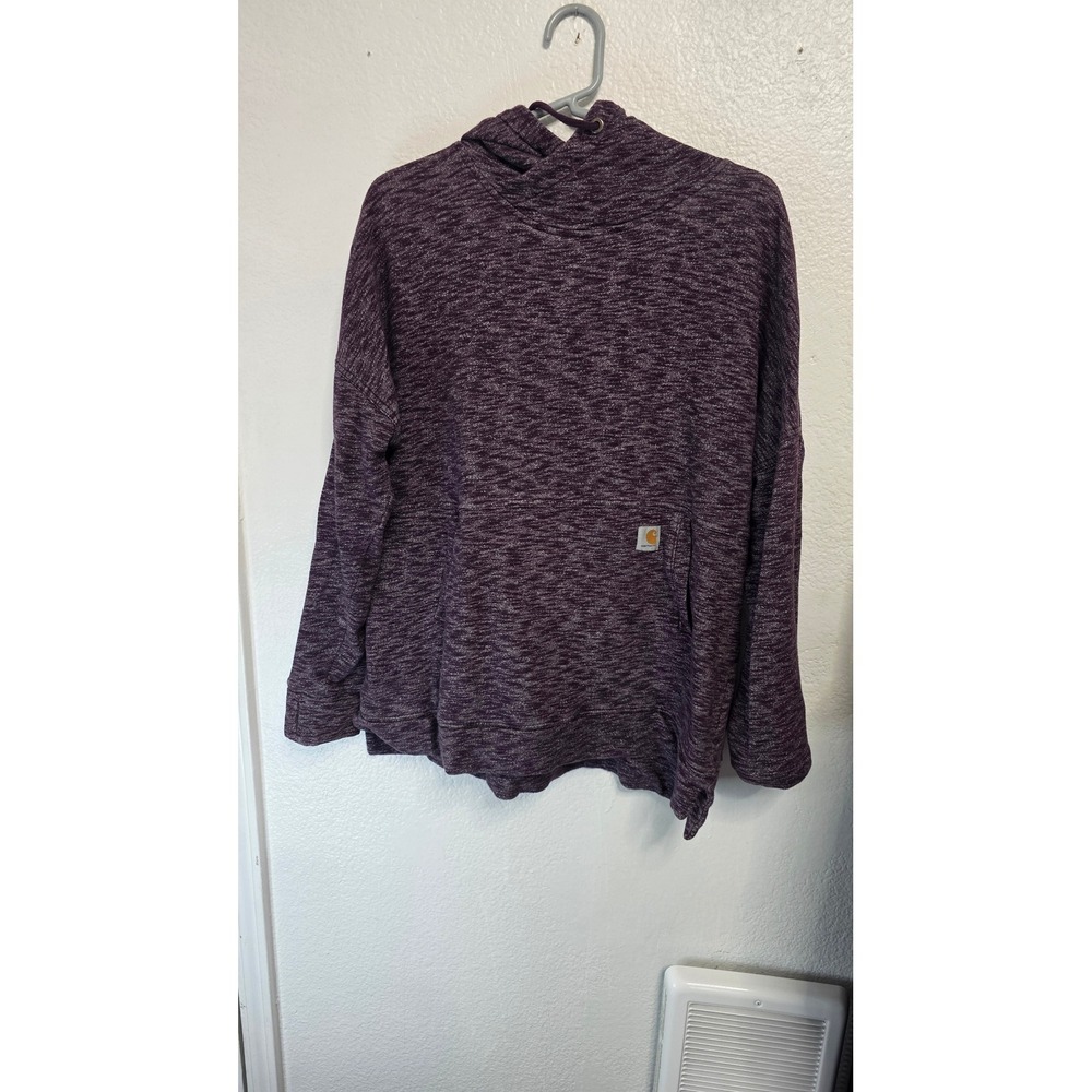 Carhartt Hoodie Girls Large 12/14 Purple Excellent